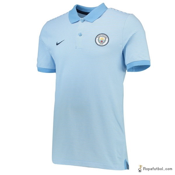 Polo Manchester City 2016/17 Azul Blanco